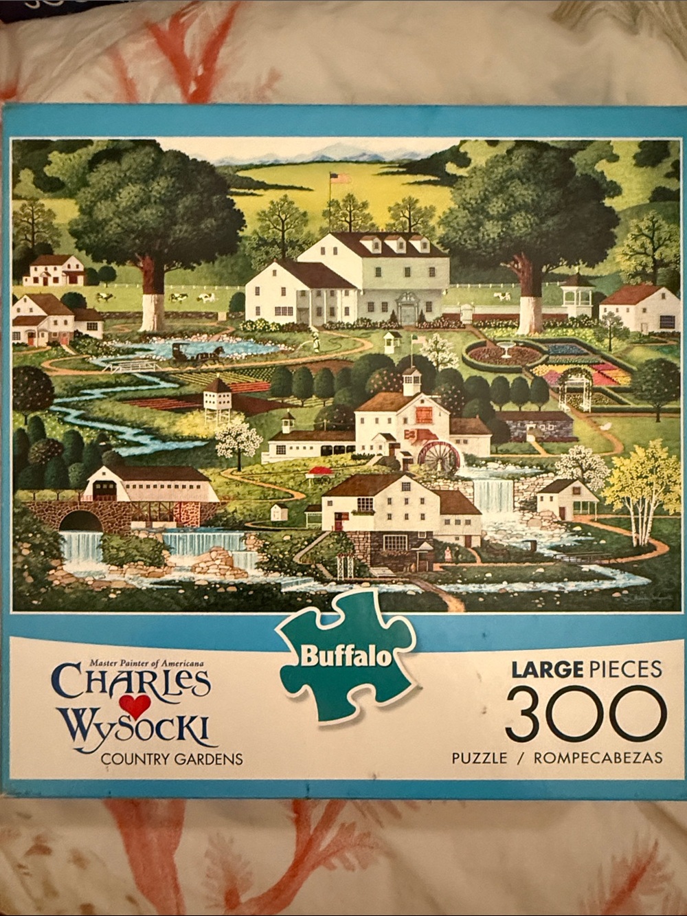 Charles Wysocki “Country Gardens” 300 Piece Puzzle